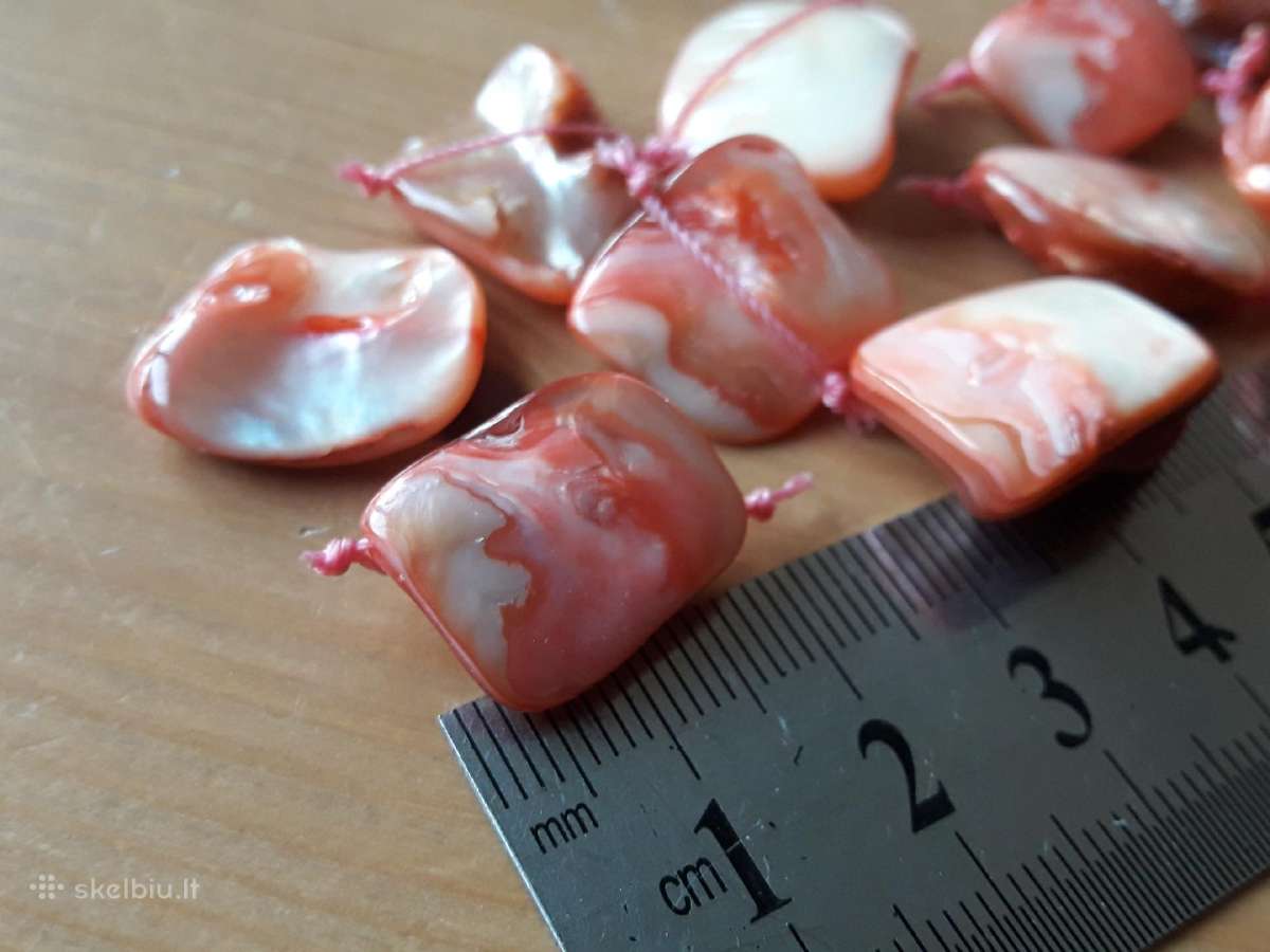 14 natūralaus perlamutro gabalėlių - nuotraukos Nr. 7