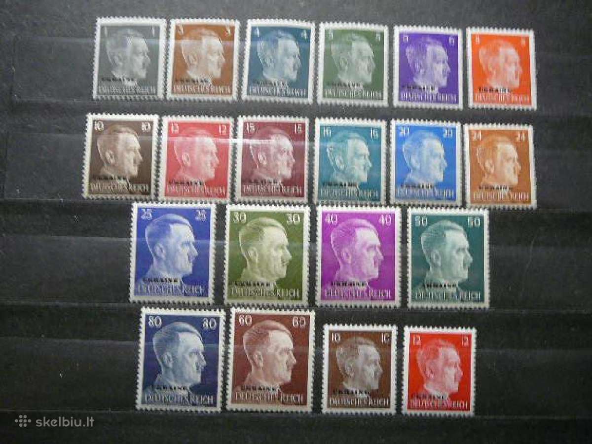 Ostland Vokietija Ukraina 1941 Mnh ostu1/20s