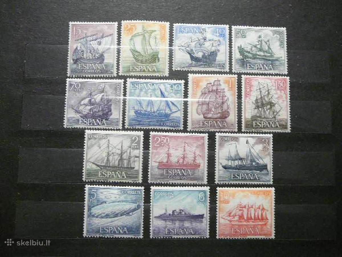 Burlaiviai Laivai Ispanija 1964 Mnh sp1483