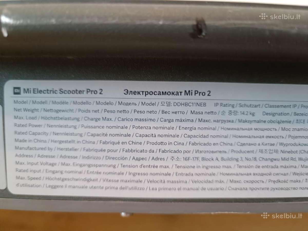 Xiaomi Mi Electric Scooter Pro 2 - nuotraukos Nr. 14