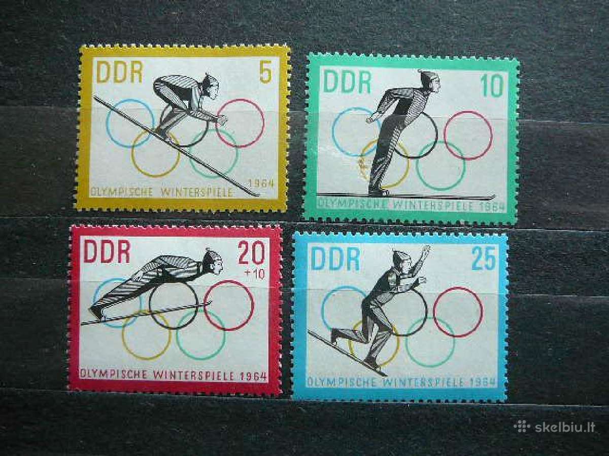 Olimpines ziemos Vokietija Dem. 1963 Mnh vdm1000