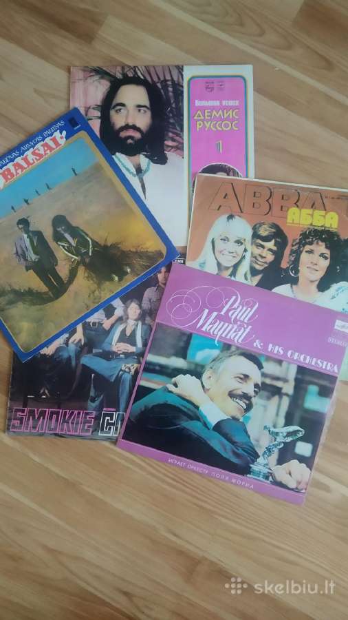 Vinilinės plokštelės.