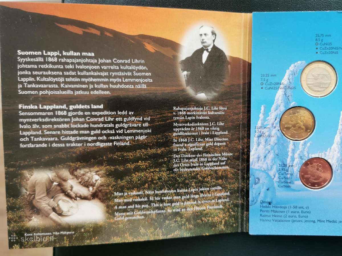 Suomija 2003m Bu rinkinys su medaliu - nuotraukos Nr. 3
