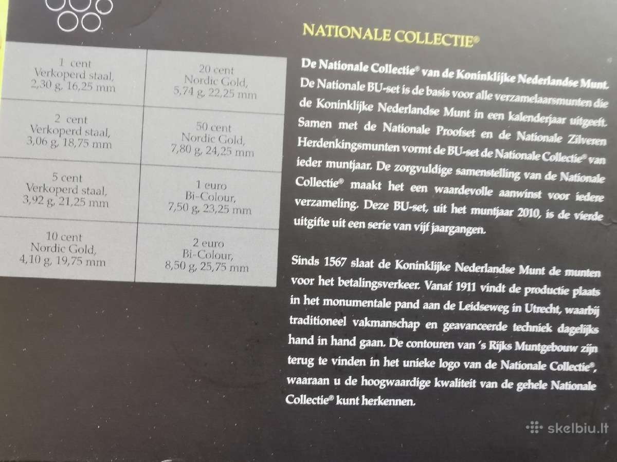 Nyderlandai 2010m Eurų Bu rinkinys - nuotraukos Nr. 5
