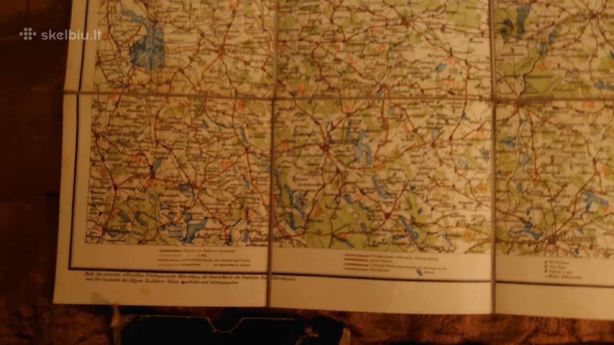 1910 m. Konigsberg originalus žemėlapis - nuotraukos Nr. 5