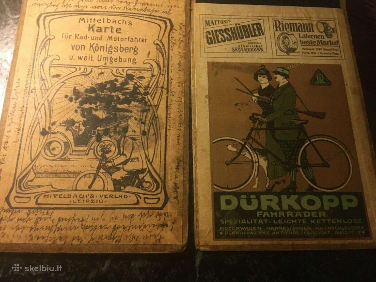 1910 m. Konigsberg originalus žemėlapis - nuotraukos Nr. 10