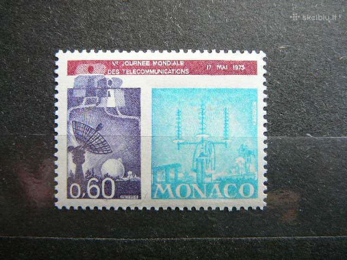 Telekomunikacija Monakas 1973 svarus mo1082