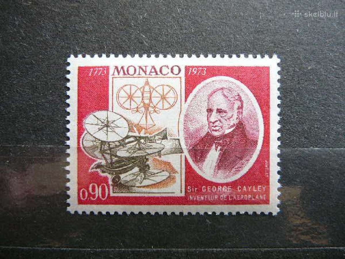 Lektuvai Izymus zmones Monakas 1973 svarus mo1084