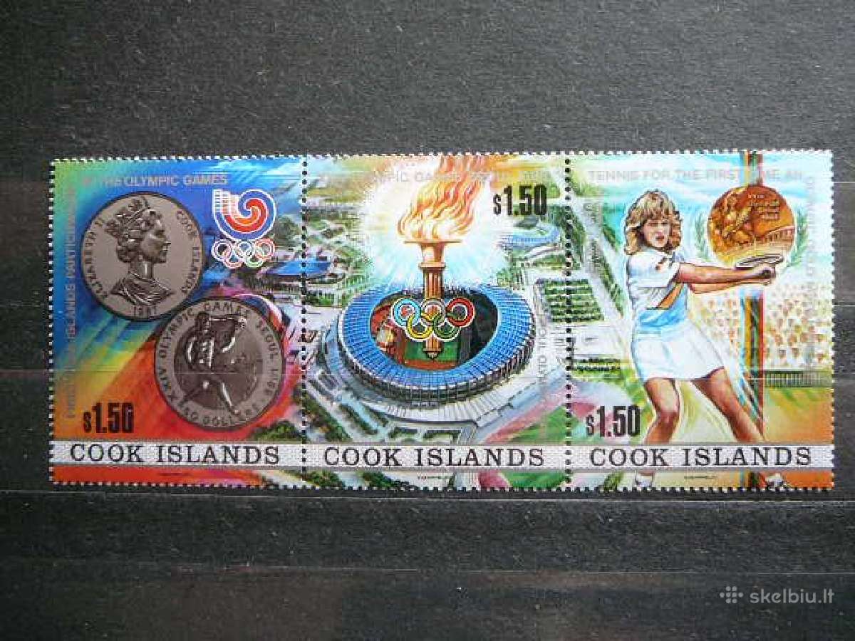 Olimpines vasaros Monetos Kuko salos Mnh cok1256