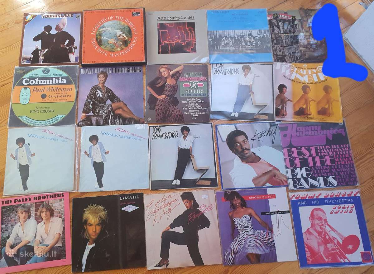 Plokšteles vinilines iš asmenines kolekcijos 20 vn