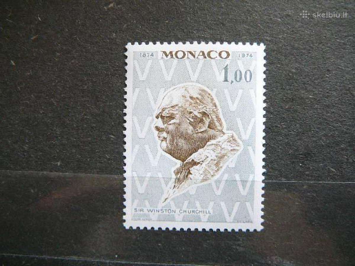 Seras Vinstonas Cercilis Monakas 1974 Mnh mn1122