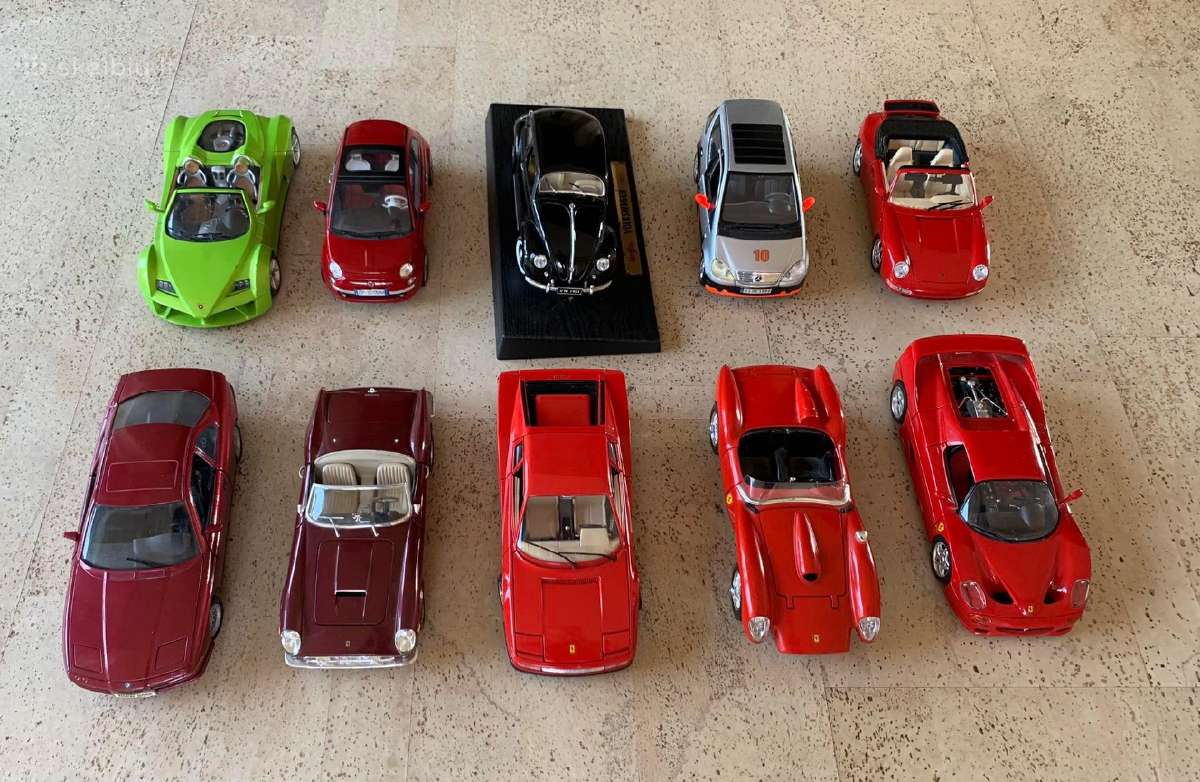 Modeliai 1:18 Bmw Vw Ferrari Porsche Fiat