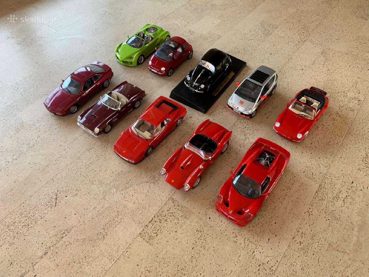 Modeliai 1:18 Bmw Vw Ferrari Porsche Fiat - nuotraukos Nr. 2