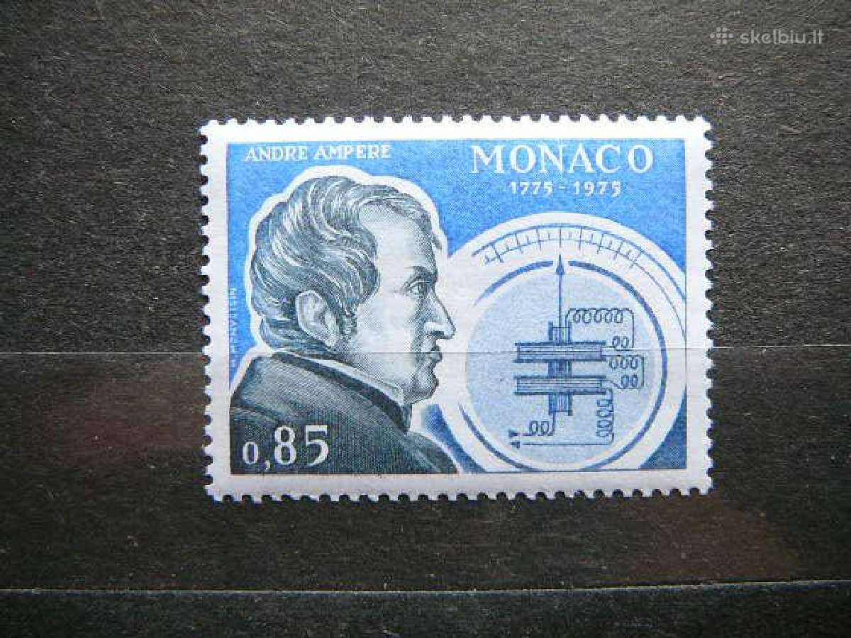 Fizikas A. Amperas Monakas 1975 Mnh mn1186