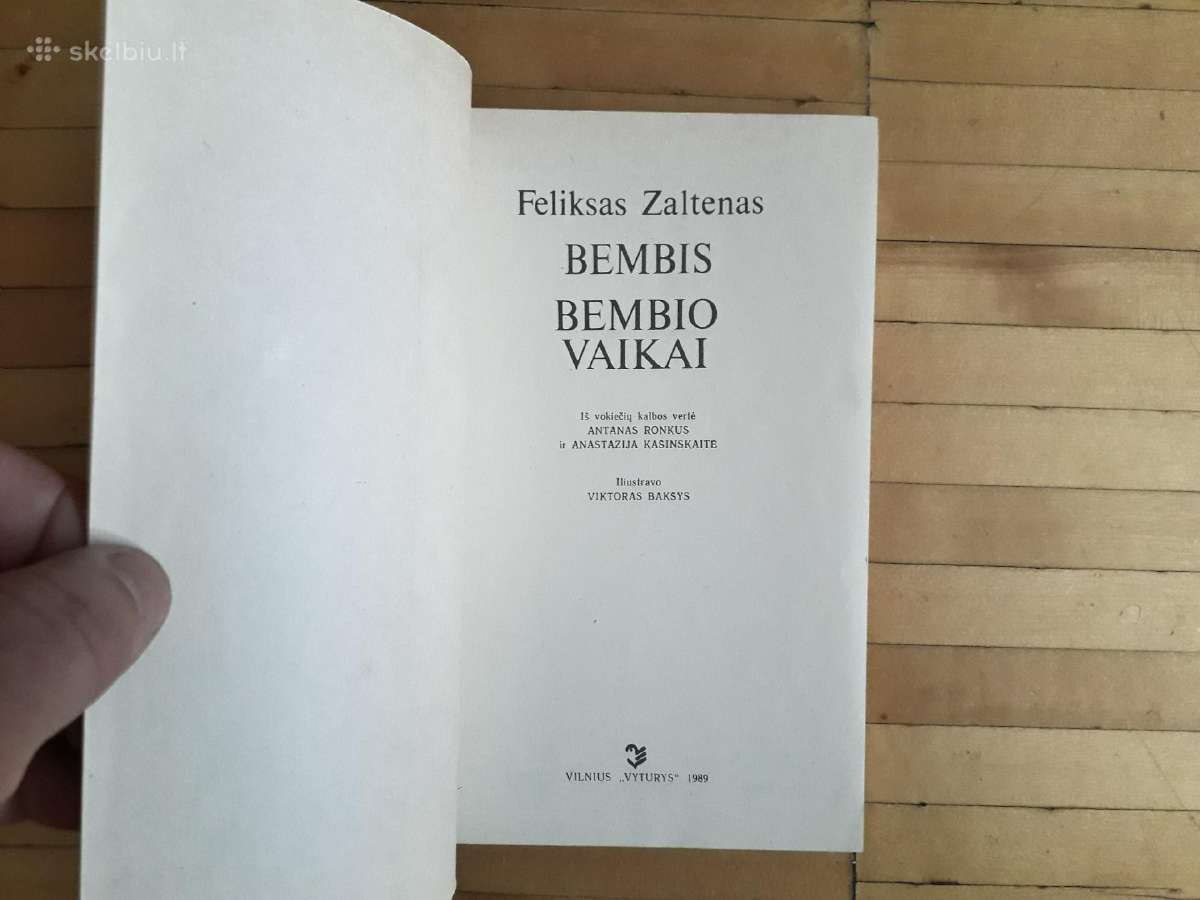 F. Zaltenas "Bembis. Bembio vaikai" - nuotraukos Nr. 2