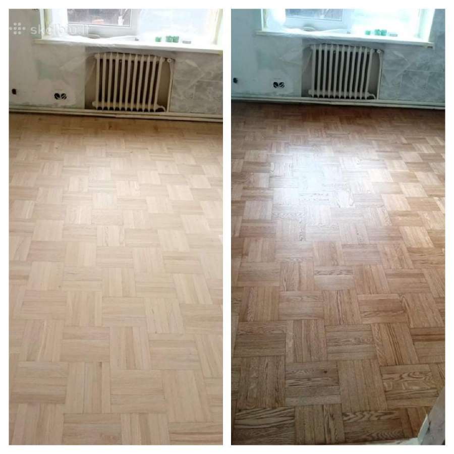 Parketo atnaujinimas!dažytų grindų restauravimas. - nuotraukos Nr. 3