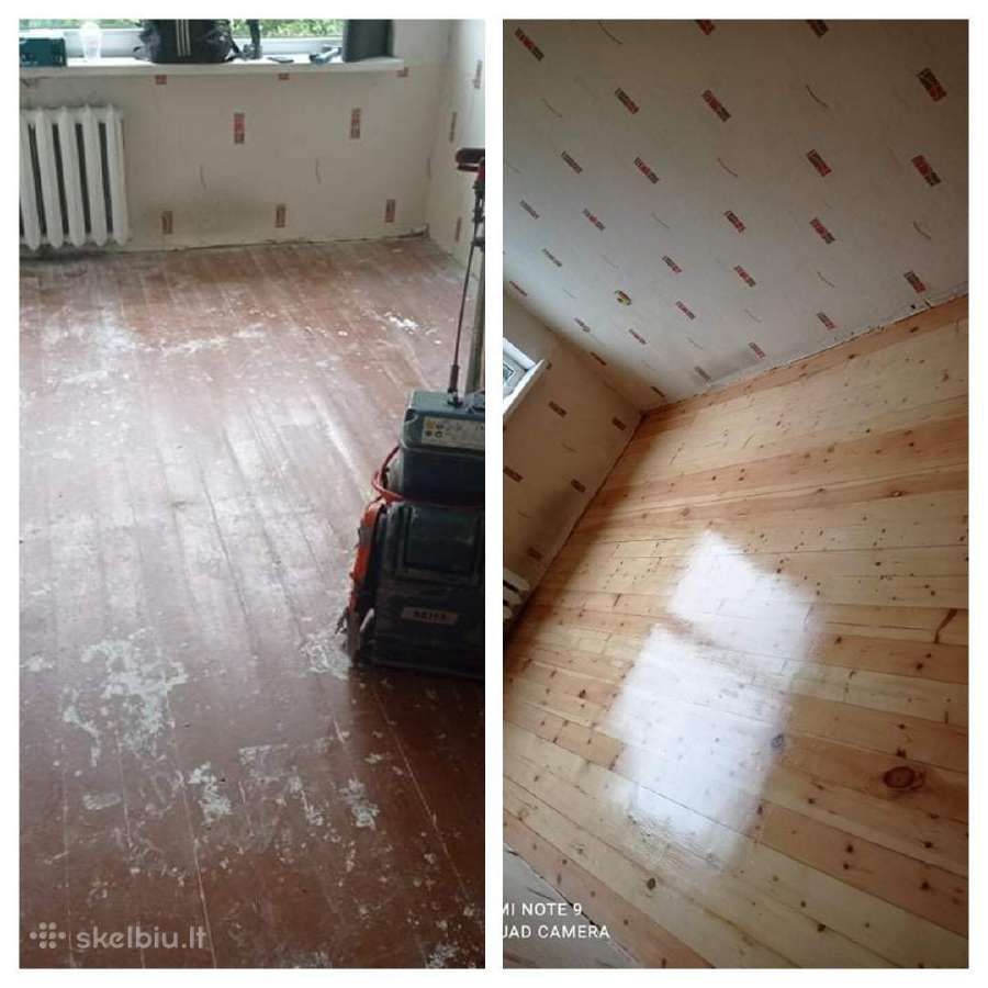 Parketo atnaujinimas!dažytų grindų restauravimas. - nuotraukos Nr. 19