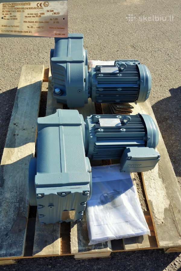 Sew moto reduktoriai 38.23 aps., variklis 3 kw. - nuotraukos Nr. 2