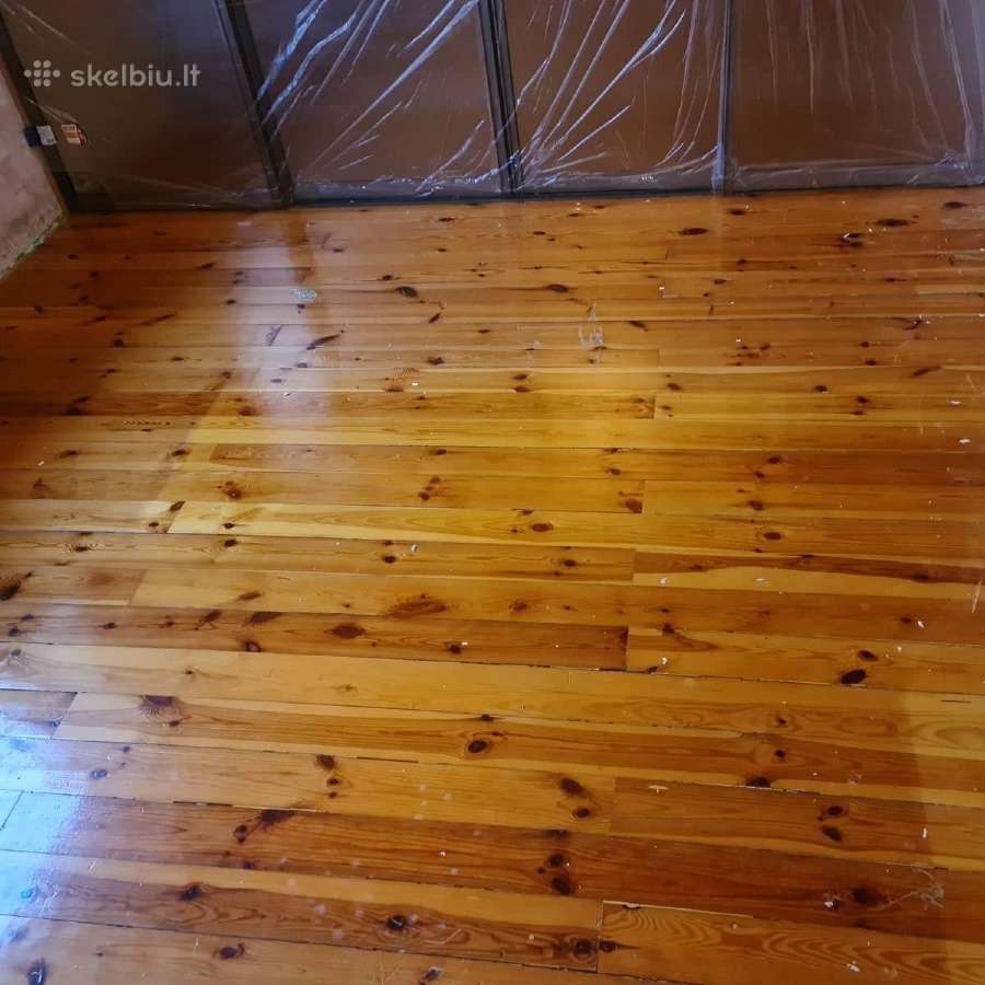 Parketo, senų, medinių grindų restauravimas - nuotraukos Nr. 6