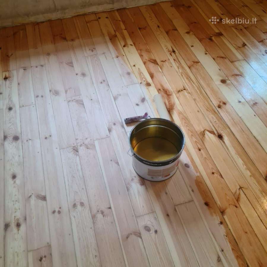 Parketo, senų, medinių grindų restauravimas - nuotraukos Nr. 11
