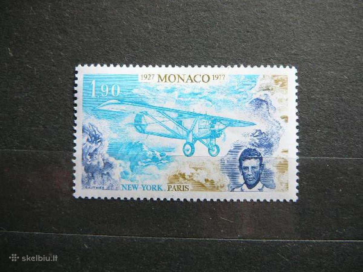 Lektuvai Monakas 1977 Mnh mn1268