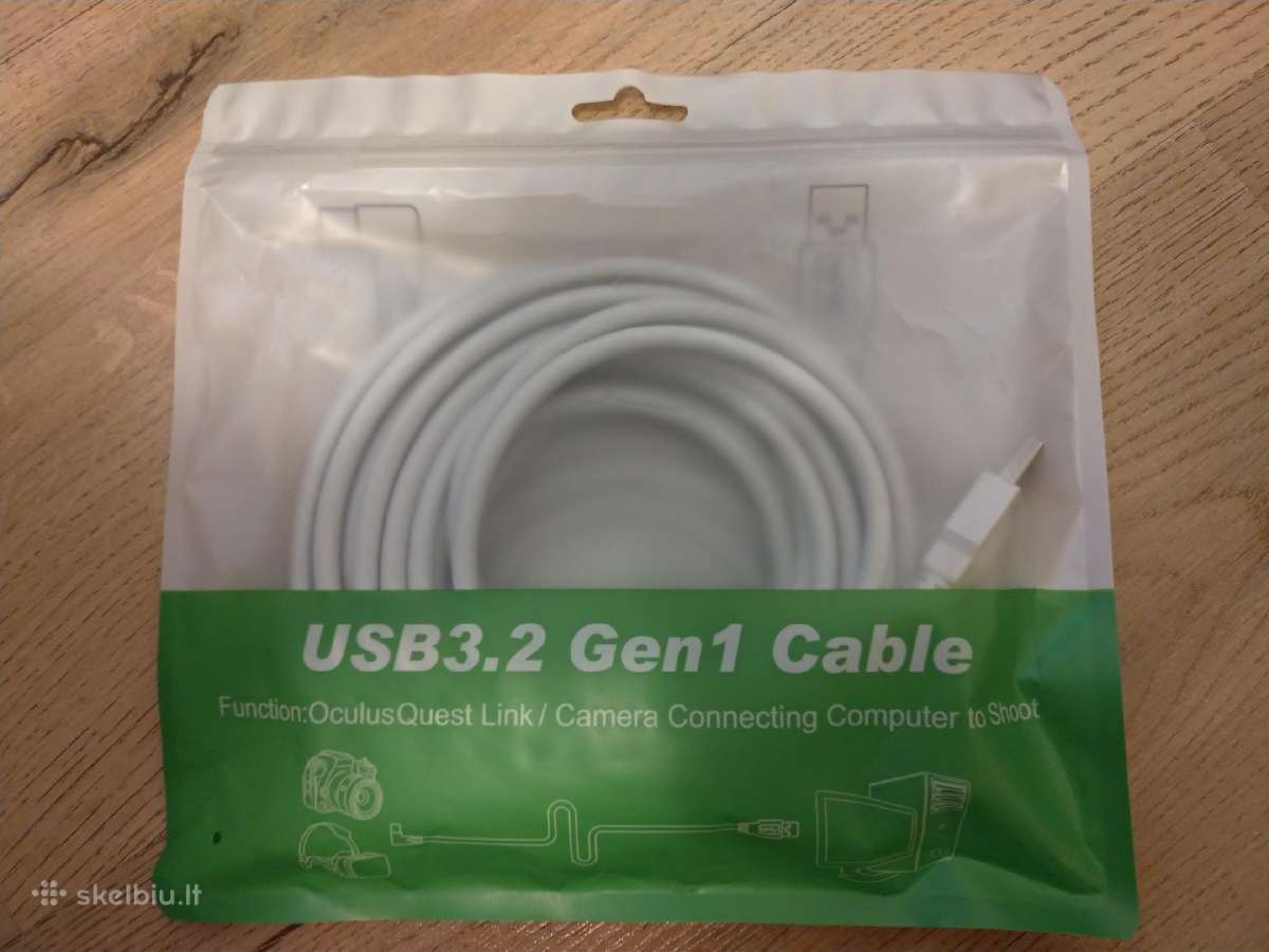 Meta Oculus Quest 1/2/3 Link kabelis 5m, Usb3.2 - nuotraukos Nr. 2