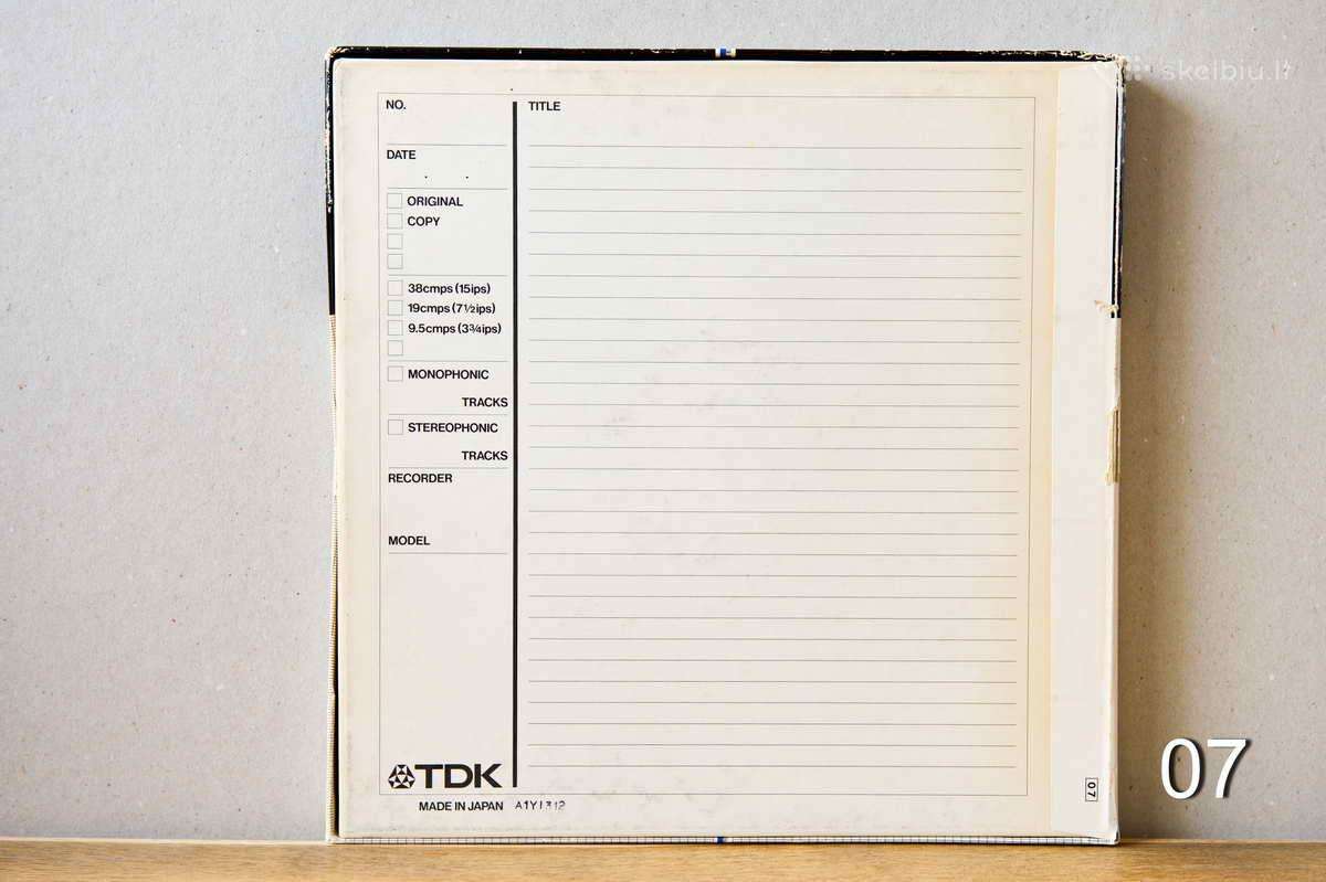Magnetofono juostos Tdk Agfa Revox Maxell - nuotraukos Nr. 17
