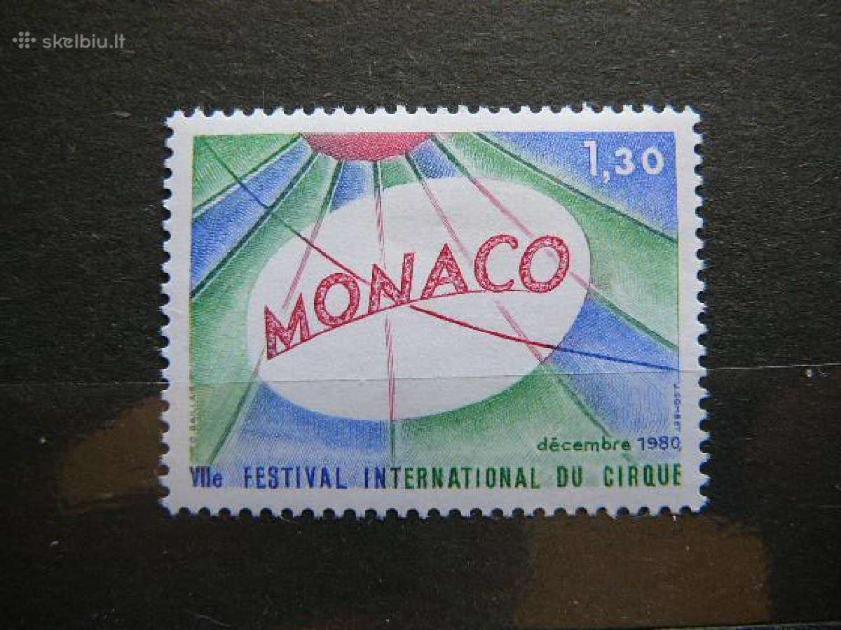 Cirkas Monakas 1980 Mnh mn1444