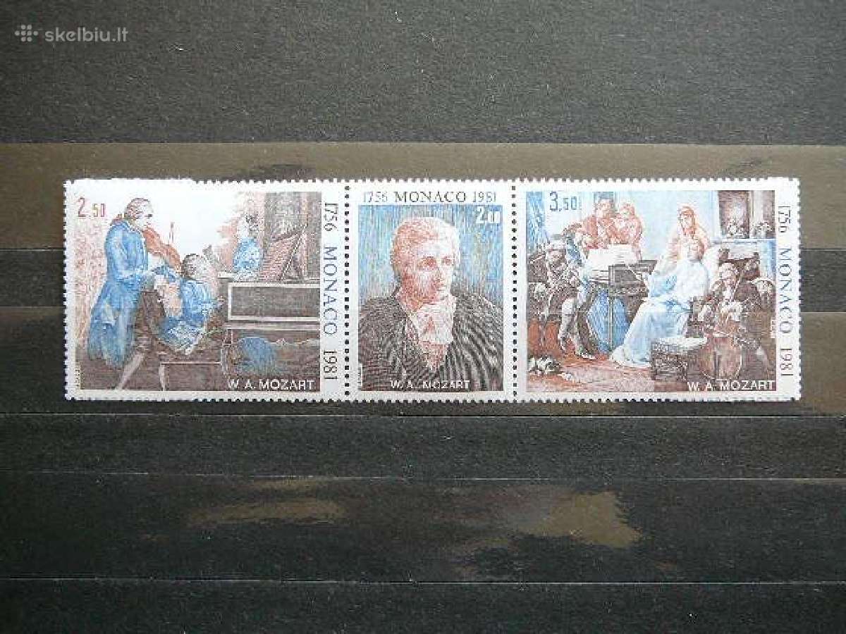 Muzika V. Mocartas Monakas 1981 Mnh mn1470