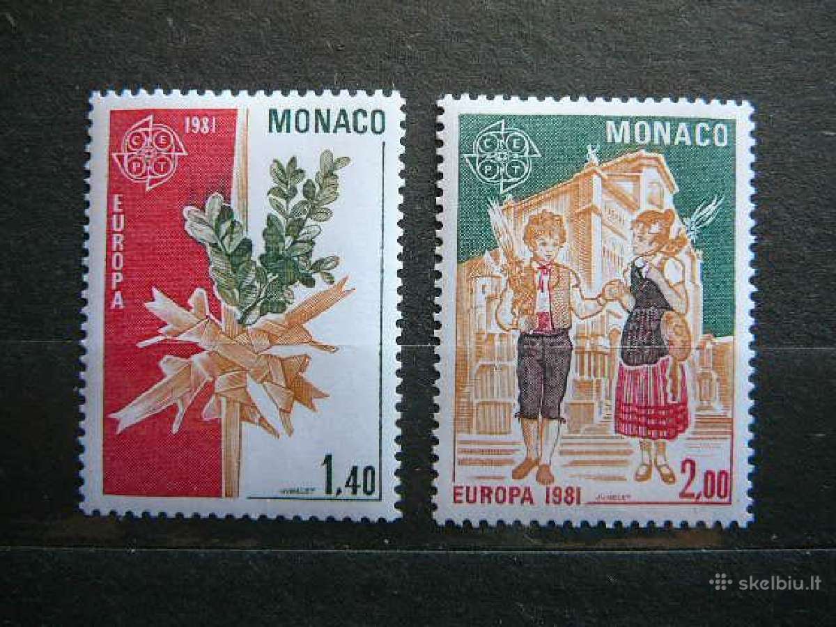 Europa Folkloras Monakas 1981 Mnh mn1473