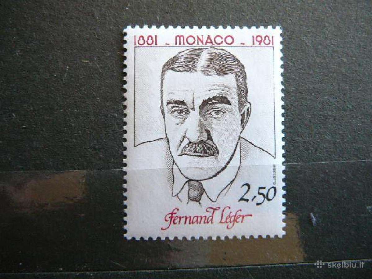 Dailininkas Monakas 1981 Mnh mn1493