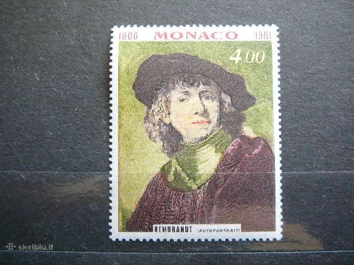 Daile Rembrantas Monakas 1981 Mnh mn1495
