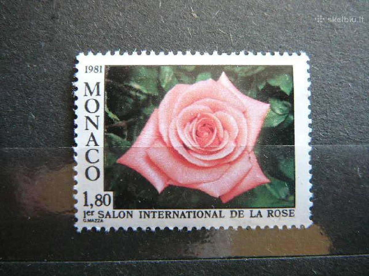 Rozes Geles Flora Monakas 1981 Mnh mn1498
