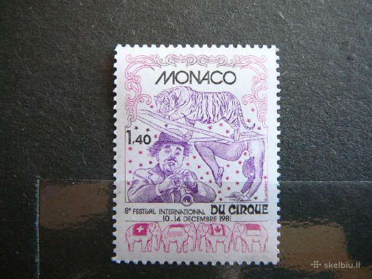 Cirkas Drambliai Monakas 1981 Mnh mn1499