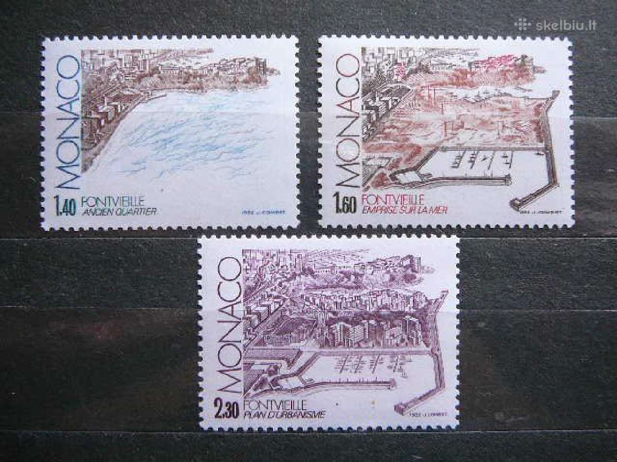 Miesto vaizdai Monakas 1982 Mnh mn1528