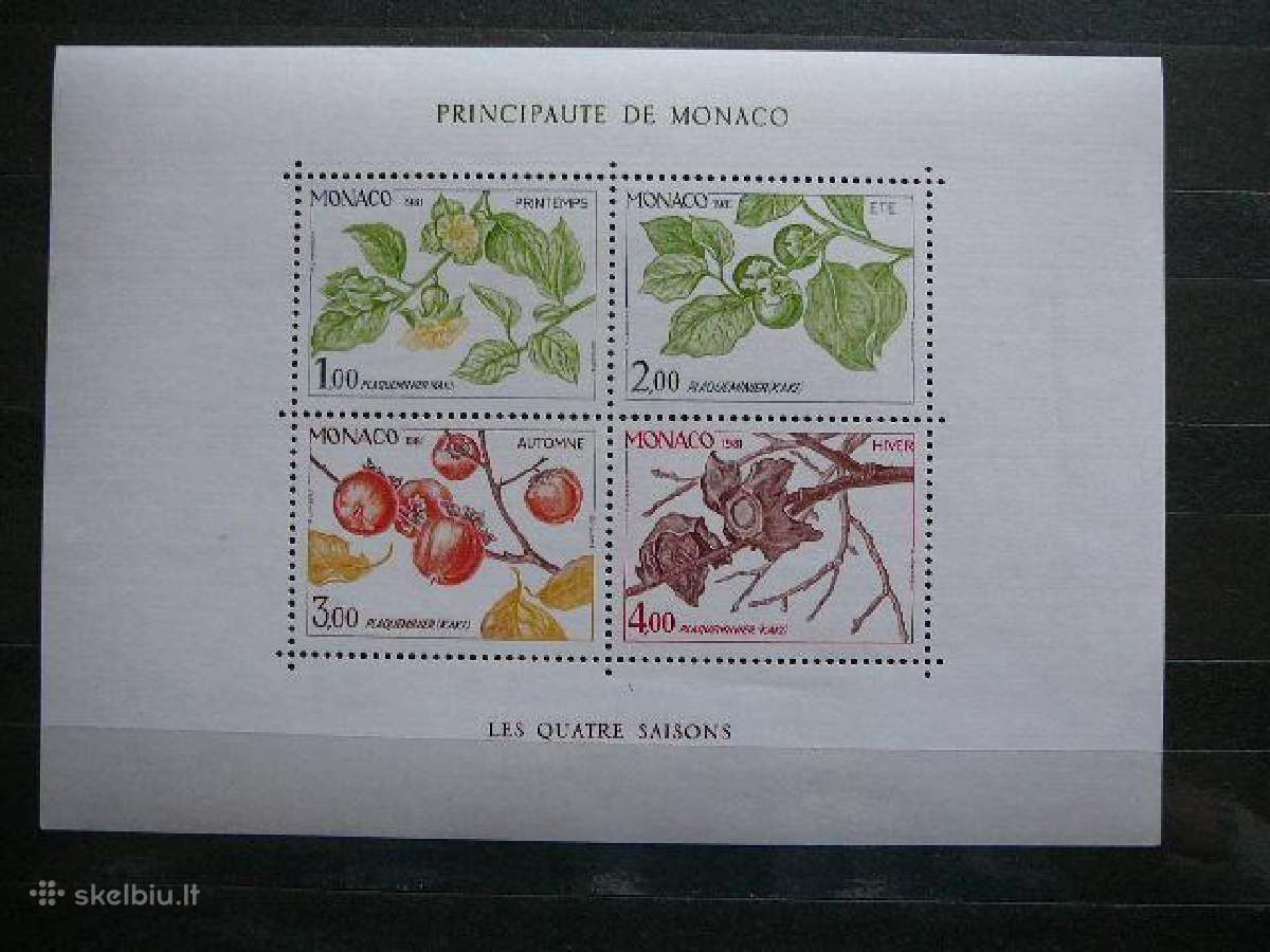 Augalai Flora Monakas 1981 Mnh mn1502
