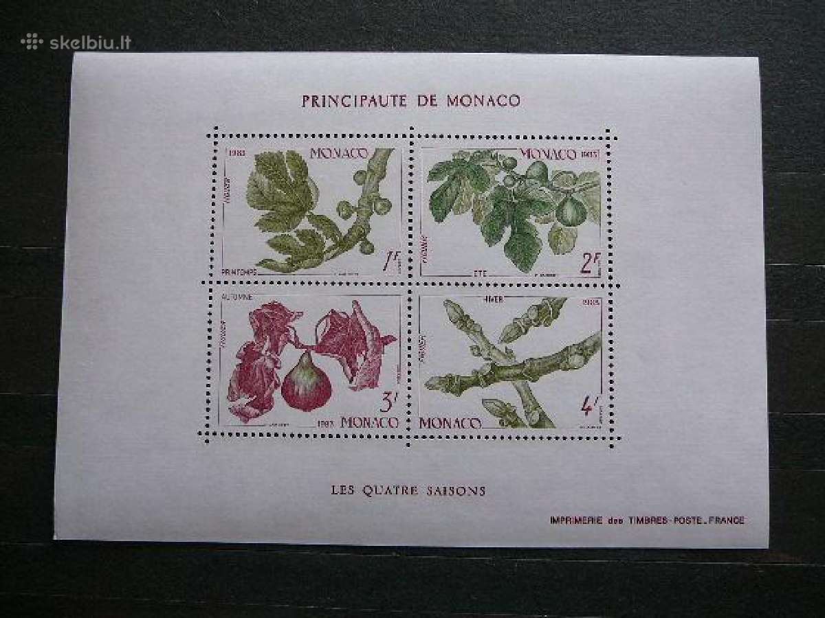 Augalai Flora Monakas 1983 Mnh mn1597
