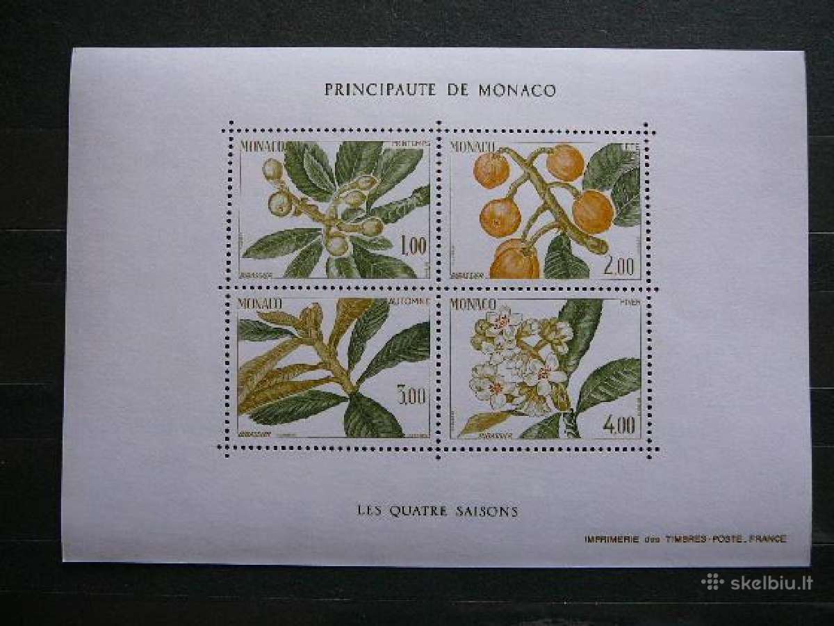 Augalai Flora Monakas 1984 Mnh mn1689