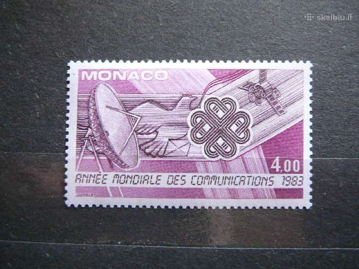 Komunikacijos Monakas 1983 Mnh mn1585