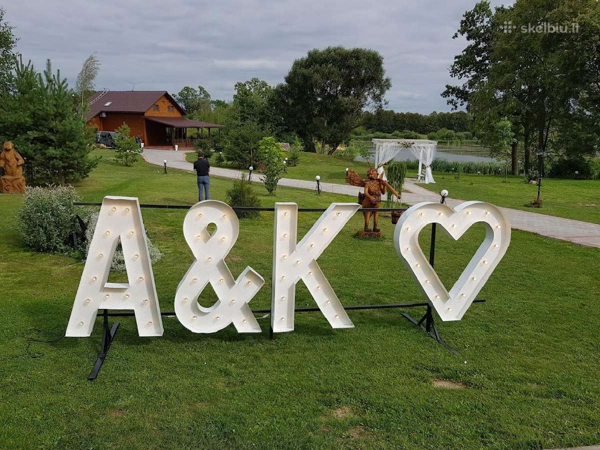 Šviečiančios raidės, skaičiai, simboliai. Nuoma - nuotraukos Nr. 11