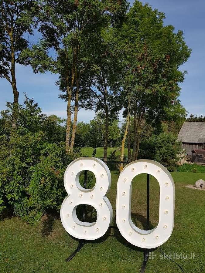 Šviečiančios raidės, skaičiai, simboliai. Nuoma - nuotraukos Nr. 13
