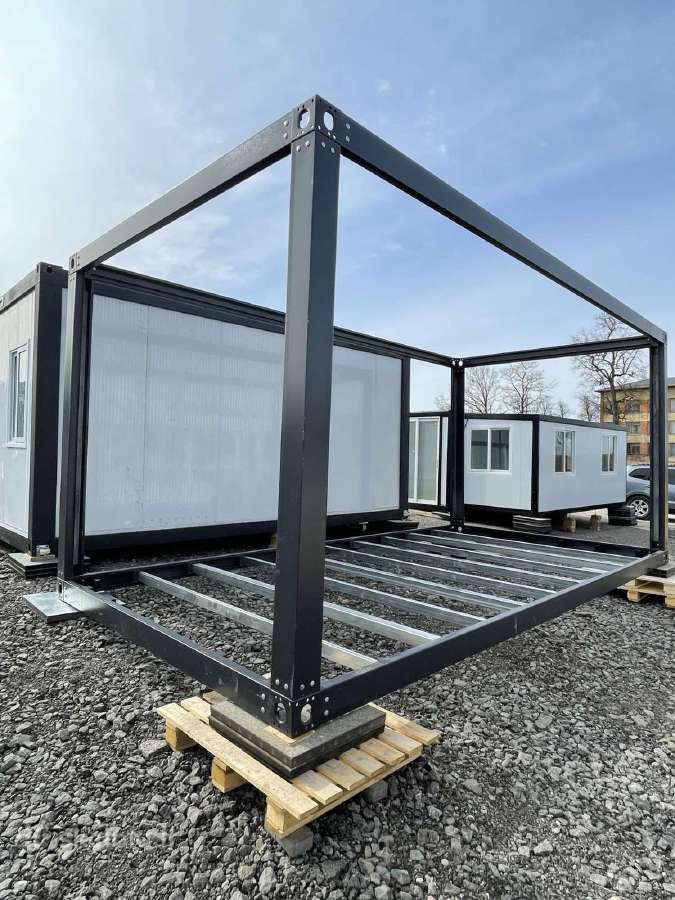 Modulinis namelis, surenkami metaliniai rėmai - nuotraukos Nr. 3