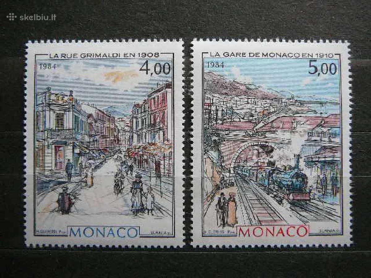 Monte Karlo Garveziai Monakas 1984 Mnh mn1649