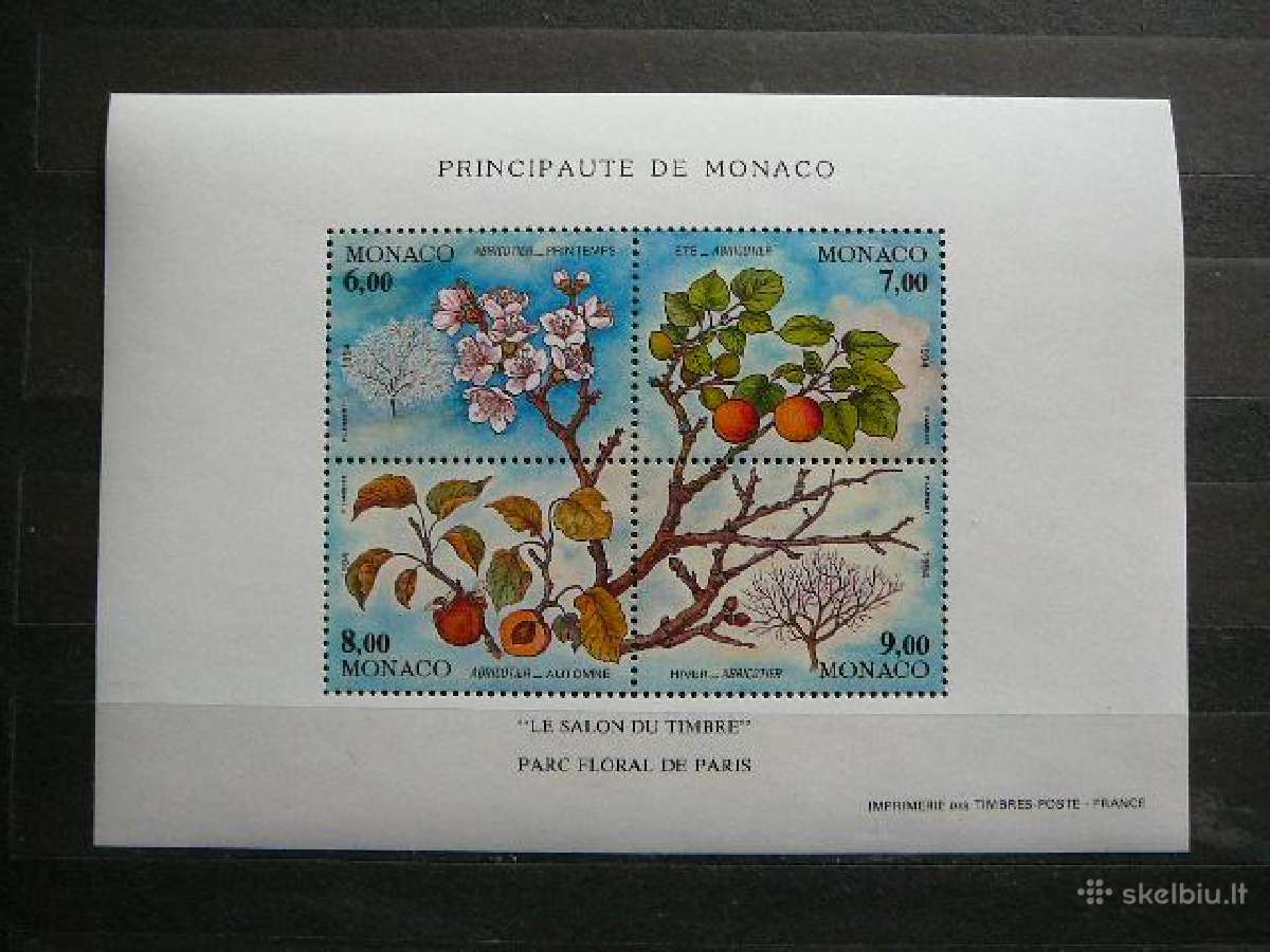 Augalai Metu laikai Monakas 1994 Mnh mn2196