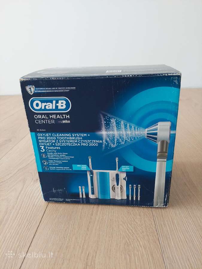 Oral-b elektrinis dantų šepetėlis ir irigatorius