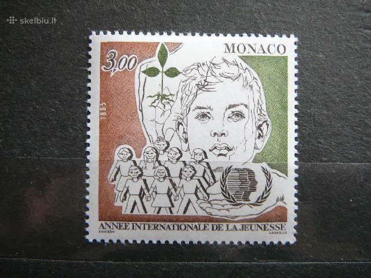 Jaunimas Emblema Monakas 1985 Mnh mn1699