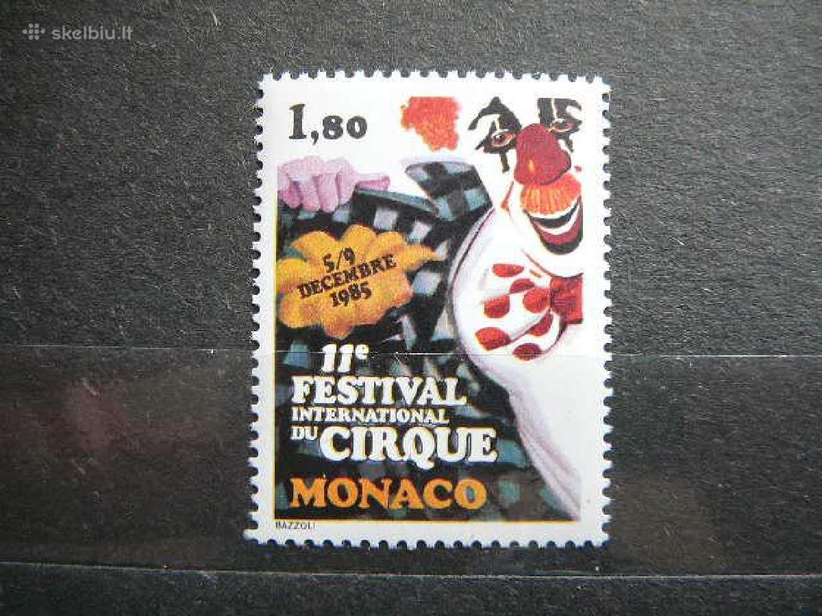 Cirkas Monakas 1985 Mnh mn1717