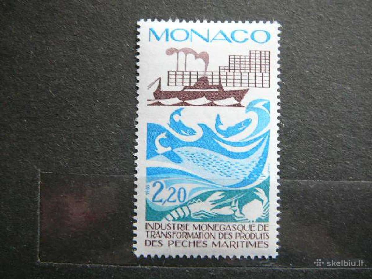 Laivai Zuvys Monakas 1985 Mnh mn1720