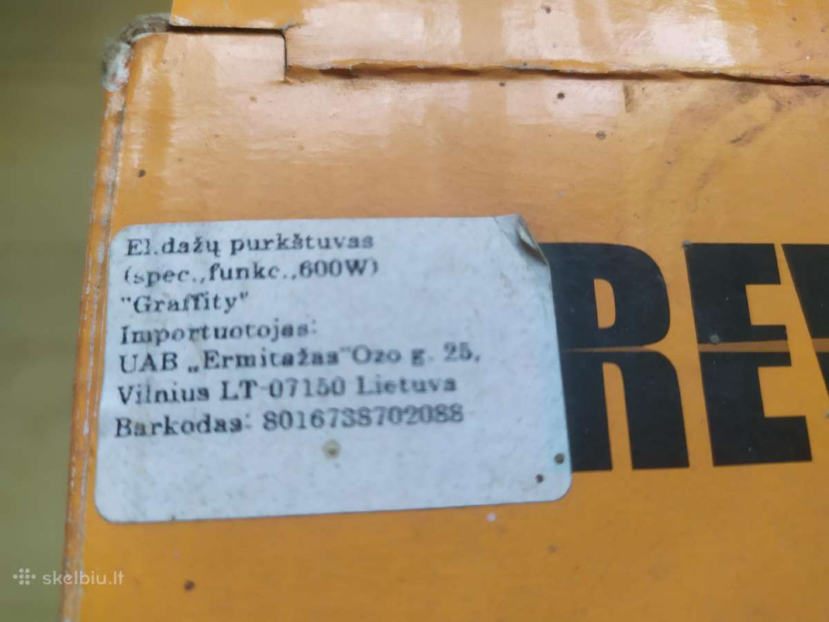Dažų purkštuvas Graffity Nuair - nuotraukos Nr. 2