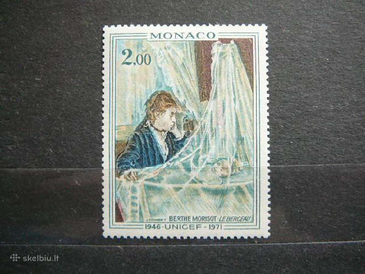 Daile B. Morisot Vaikai Monakas 1972 Mnh mn1032